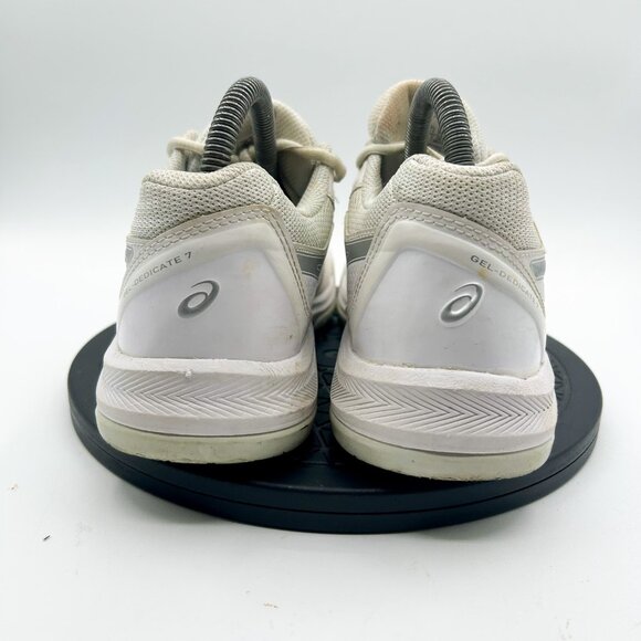 Asics Womens Gel Dedicate 7 1042A167 White Running Shoes Sneakers Size 7.5 - Picture 3 of 9